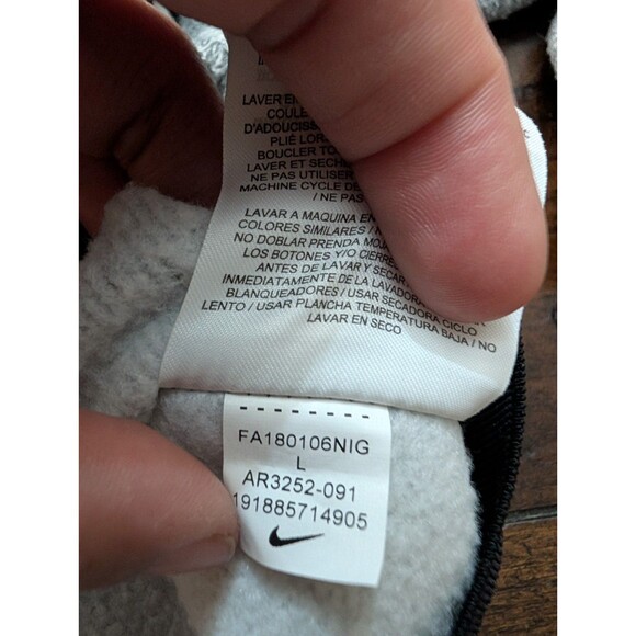 Nike Tech Fleece Pullover Crewneck Sweatshirt L Gray Cropped Streetwear Athletic - Picture 12 of 13